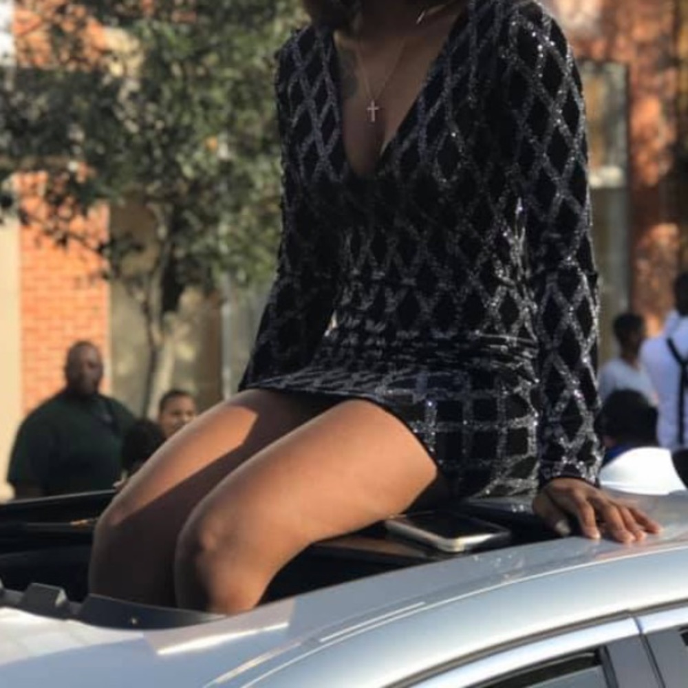 Black Glittery Dress